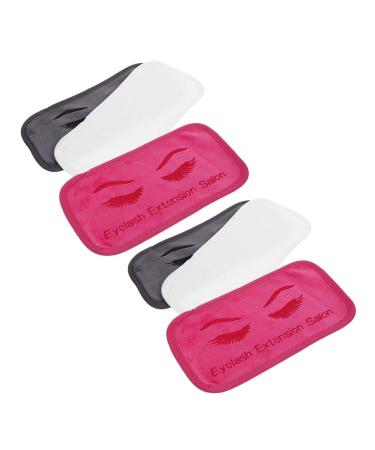 ABOOFAN Lot de 6 Coussinets Frontaux pour Extensions de Cils Tissu Doux Lavable Couleurs Assorties Outil d'Extension de Cils Confortable et R utilisable pour Soins Esth tiques