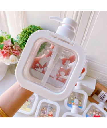 Finex 2 Pcs Peanuts White Dog Empty Refillable Pump Plastic Bottle Dispensers - Hand Sanitizer, Liquid Soap, Shower Gel, Shampoo, Conditioner, Lotion - Bath Accessories - Buy Online on GoSupps.com
