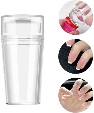 Buy Nail Art Stickers for Women | Party Decor & DIY French Nail Templates - 2 Sets of Washable Silicone Stamps for Beauty Salons - Buy Online on GoSupps.com