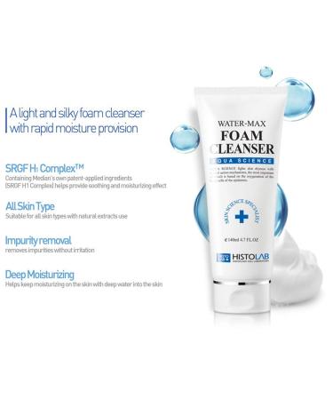HISTOLAB Water-Max Foam Cleanser (200ml/6.76 fl. oz) - Buy Online on GoSupps.com