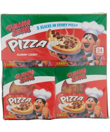 Gummi Zone - Pizza Fun And Unique Candies Pizza Shaped Sweet Gummy Yummy Toppings Made From Gummy Bears Gummy Fruits 5 Flavourful Slices Dairy-Free And Nut Free 12 x 90g - Buy Online on GoSupps.com