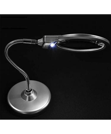 Portable Magnifiers Desktop 10X Adjustable with LED Lights HD Clear Old Reading Newspaper Literacy Full of Stars - Buy Online on GoSupps.com