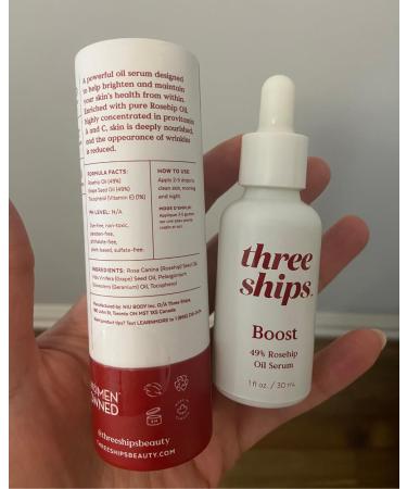 Three Ships Glow Jojoba Oil Serum - Vegan Facial Hydrating Serum for Oily/Combo Skin - As Seen on TV 30mL - Natural Skin Care Solution - Buy Online on GoSupps.com