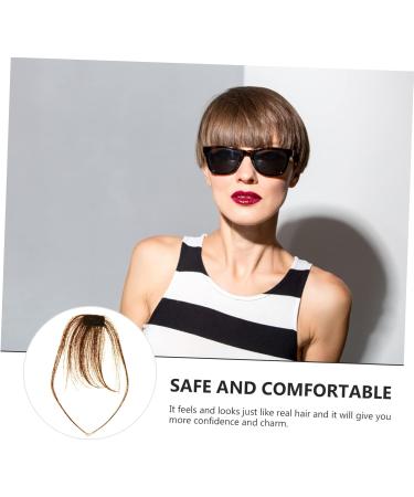 POPETPOP Bangs Wig Piece Clip in Bangs Mini Air Bangs Extensions French Bangs Fake Fringe Air Bangs Hairpiece Women Hair Clips Bang Hair Extensions Hair Strands Chuck Real Hair Woman - Buy Online on GoSupps.com