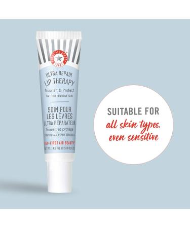 First Aid Beauty Ultra Repair Lip Therapy Semi-Matte Lip Moisturizer 0.5 Fl Oz - Hydrating Solution for Dry, Chapped Lips - Buy Online on GoSupps.com