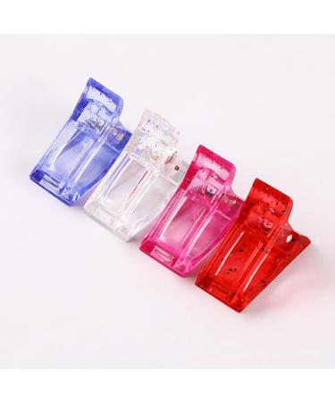 BAQI 12 Pieces Poly Gel Quick Building Nail Tips Clip Plastic UV LED Builder Clamps Finger Mold Fixing Clips Polygel Nails Extension Forms DIY Manicure Nail Art Tool for Women Girls Pink - Buy Online on GoSupps.com