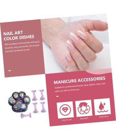Didiseaon 1 Set Nail Practice Holder Nail Art Stand Nail Tip Holder Crystal Show Rack Nail Art Holder Nail Display Stand Manicure Tools Nail Stands for False Nails Crystal Glue Shine 4.8x4.5cm As Shown - Buy Online on GoSupps.com