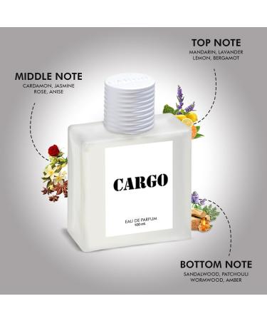 Cargo White Eau De Parfum | Eau De Perfum | Long Lasting Fragrance Perfum | For Men & Women | 100ml - Buy Online on GoSupps.com