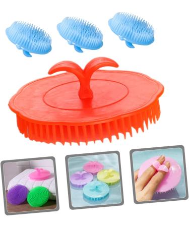 Shop Tovinanna Silicone Scalp Massager - 4-Piece Massage Shampoo Brush for Stress Relief & Hair Care | International Shipping - Buy Online on GoSupps.com