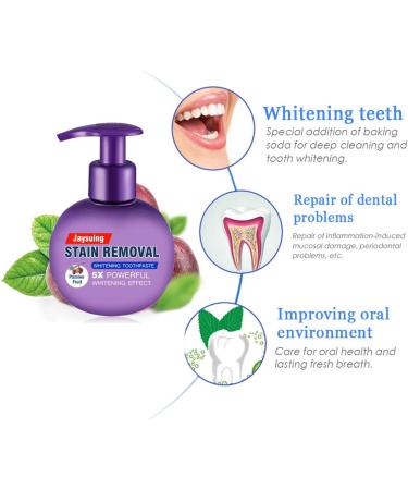 Buy Baking Soda Passion Fruit Whitening Toothpaste | Intensive Stain Removal & Gum Care | Fast International Shipping - Buy Online on GoSupps.com