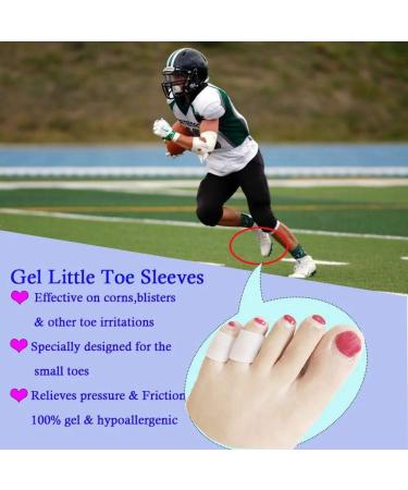Fidgetfidget Silicone Toe Sleeves - Gel Toe Cap Cover for Corn & Blister Pain Relief | Bunion Care & Protection - Buy Online on GoSupps.com