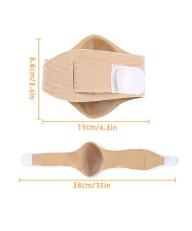 Arch Support Inserts for Plantar Fasciitis Relief | Adjustable Compression Bands for Flat Feet - 2 Pairs with Gel Pads for Men & Women - Buy Online on GoSupps.com