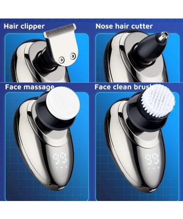 5 in 1 Electric Head Shaver for Bald Men - USB Rechargeable Professional Hair Trimmer & Beard Cutter - SET 02 - Buy Online on GoSupps.com