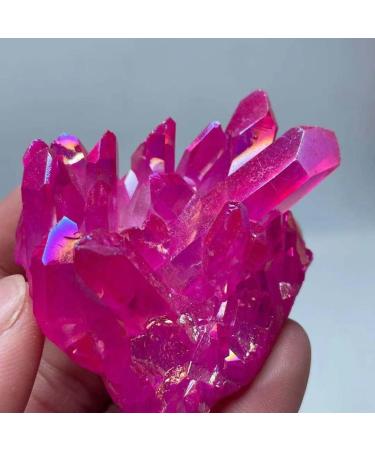 Choice of Gifts Natural Angelic Crystal Cluster with Titanium Plated Quartz Cluster Stone for Vibration Stone HOMEZHOU (Size : 80-100g) - Buy Online on GoSupps.com