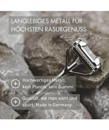 Shavent Original Swing Head Razor - Eco-Friendly Metal Wet Razor for Men Plastic-Free Durable Body Razor with Affordable Blades - Made in Germany - Buy Online on GoSupps.com