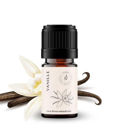 Organic vanilla extract 5 ml i 100% natural oil i ethereal oil vanilla i for aroma diffuser I ethereal oil diffuser i aroma oil i fragrance oil i by floria natural