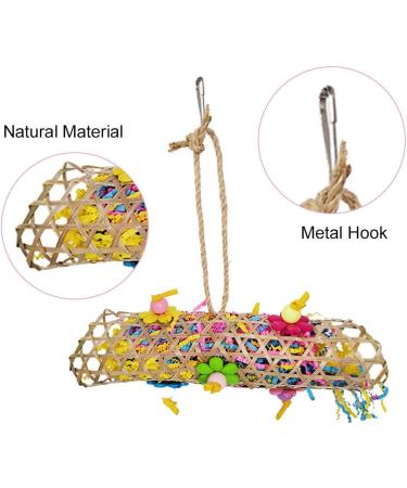 3 Packs Bird Parrot Toys Bird Chewing Foraging Shredder Toy Bird Cage Hammock Hanging Swing with Bells for Small Bird Parakeets Cockatiels Conures Budgie Lovebirds Hummingbird - Buy Online on GoSupps.com