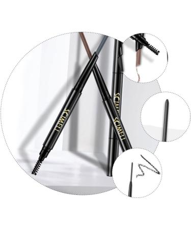 Healvian 6pcs 2 1 Eyebrow Makeup Tools Black Eyebrow Pencil Eye Brow Pencils Blond Pencil Longlasting Double - Buy Online on GoSupps.com