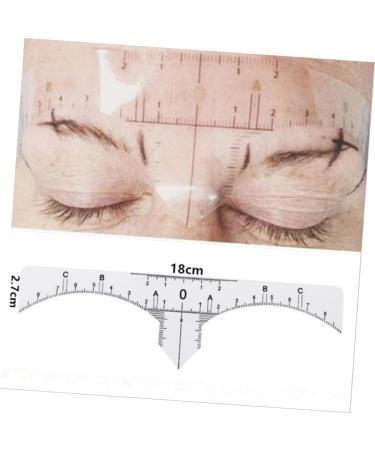 DRESSOOS Scale Ruler 10pcs Set Eyebrow Shaper Kit Eyebrow Template Eyebrow Ruler Makeup Ruler Eyebrow Stickers Make up - Buy Online on GoSupps.com
