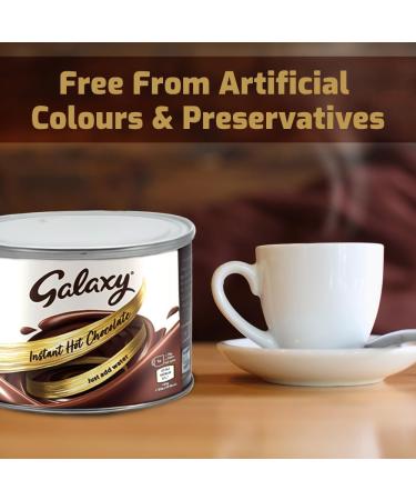 Galaxy Instant Hot Chocolate | 1kg Galaxy Chocolate Powder | Add hot Water best drinking chocolate bulk buy option for Home & Office (Pack of 1000g Tin) by Direct Mart - Buy Online on GoSupps.com