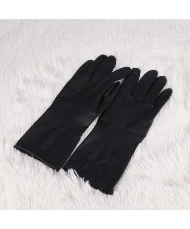 minkissy Black Rubber Gloves Hair Dye Gloves Rubber Barber Gloves Hand Protectors Hair Beauty Tools for Hair Salon Hair Dyeing 2 Pairs(M) Hair Dye Gloves Reusable Dye - Buy Online on GoSupps.com