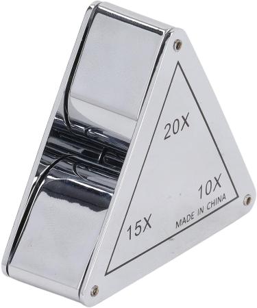 Magnifying Glass 3 Lens Zinc Alloy Magnifying Glass High Magnification Clear Magnification Effect with Storage Bag for Jewelry Identification for Jewelers - Buy Online on GoSupps.com