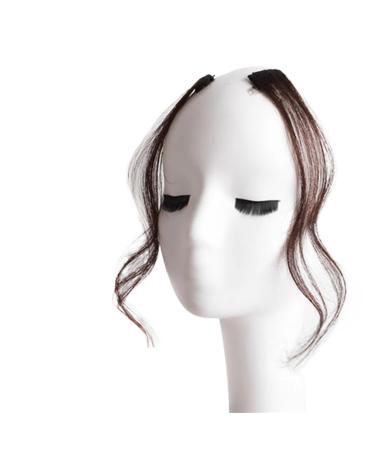 Bangs 2 PCS Set Long Side Air Bangs Wavy Curly Clip in Bangs Hair Pieces for Women Front Side Bangs for Daily Use for Women Curved Bangs for Daily Wear (Color : #30)