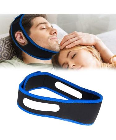 Anti snoring chin straps anti -snoring chin strap anti -table band snoring stopper anti snoring snoring solution for snoring reduction snore relief chin straps blue 2024 update
