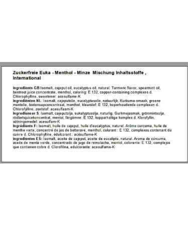 1 kg of m lange eucalyptus-menthol-menthe sans sucre - Buy Online on GoSupps.com