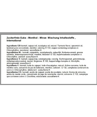 Buy 500g Sugar-Free Eucalyptus-Menthol-Mint Mixture | International Shipping Available | Affordable Freshness - Buy Online on GoSupps.com