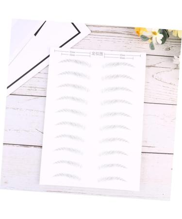 FOMIYES 4 Sheets Pairs Makeup Stickers Realistic Waterproof Imitation Eyebrows Cosmetic Supplies Hair Miss - Buy Online on GoSupps.com