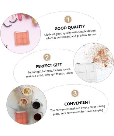 DOITOOL 12 Pcs 4 Eye Shadow Box Highlighters Eyeshadow Makeup Powder Storage Empty Makeup Case Replace Blush - Buy Online on GoSupps.com