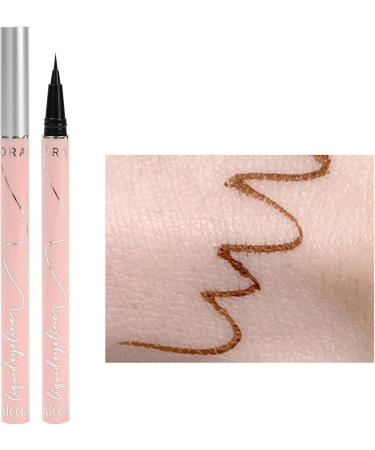 Waterproof Liquid Eyeliner | Waterproof Eye Liner - Women Precision Brush Tip Glides On Easily To Create Any Look Gel Pigments With 24-Hour Wear Lambo 03#soft Mist Milk Tea Brown - Buy Online on GoSupps.com