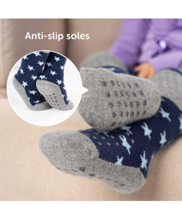 LaLoona Baby Crawling Tights with ABS Anti-Slip Sole, Knees - Stars Blue 86/92 (12-24 Months) - Buy Online on GoSupps.com