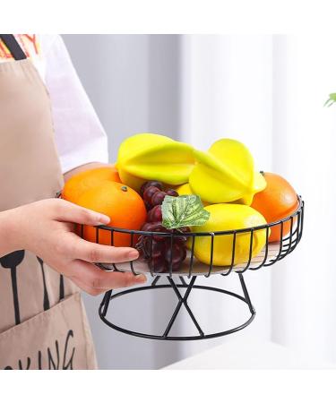 Fruit Basket Fruit Bowl Hollow Design Metal Fruit Bowl Fruit Plate with Marblel Battom and Foot Base Decorative Fruit Basket Kitchen Organizers and Storage (Color : A Size : 27 * 14cm) - Buy Online on GoSupps.com