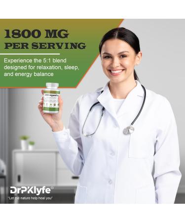 DrPKLyfe Ashwagandha Complex 5-1 Blend with Rhodiola Rosea Supplement Maca Root Holy Basil Siberian Ginseng for Stress Relief Focus Sleep Energy Vitality - 180 Capsules US Lab Certified. - Buy Online on GoSupps.com