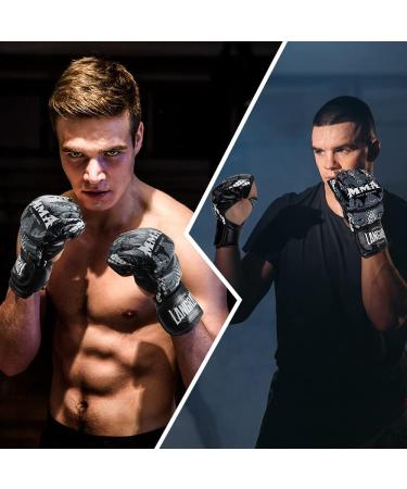 Langray MMA Gloves for Men & Women | Boxing Sparring & Training Gloves for Kickboxing Muay Thai Karate & UFC - Premium Hand Protection (10cm) - Buy Online on GoSupps.com