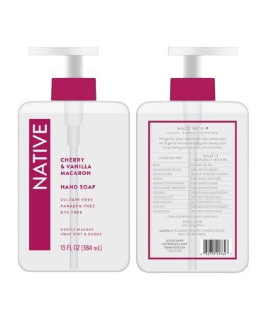 Native Hand Soap Set Cherry & Vanilla Macaron and Coconut & Vanilla Sulfate-Free 13 Fl Oz 2-Pack - Buy Online on GoSupps.com