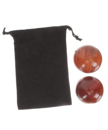 OHPHCALL 2S HOUSE HOLD AS MUSCH BAODING BALLES CHINESIAN MASAGE Chinese meditation balls Massage balls made of wood Stress exercise balls Fitness Yoga Ball solid wood