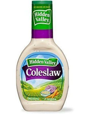Hidden Valley Ranch, Coleslaw Dressing, 16oz Bottle (Pack of 3)