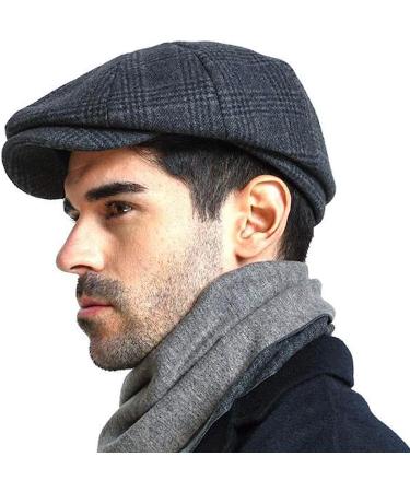 Mens Vintage Newsboy Gatsby Hat | Flat Ivy Cabbie Cap for Driving | Boyfriend Gift - Buy Online on GoSupps.com