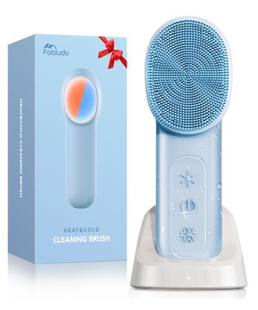 3-in-1 Facial Cleansing Brush IPX6 Waterproof Silicone Face Scrubber Rechargeable Face Massager for Men and Women Electric Face Wash Brush for Exfoliating Removing Blackhead