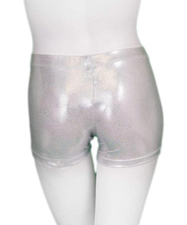 Girls' Sparkle Gymnastics Shorts | Aosva | Ages 2-14 | Silver - Buy Online on GoSupps.com
