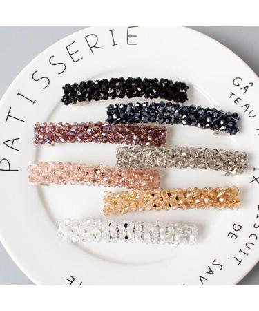 Hair Clips Korean Elegant Hairpins Hairgrips Crystal Rhinestone Barrettes Hair Clips For Women Girls Hair Accessories Blue Hair Clips (Size : TS2034-White) - Buy Online on GoSupps.com