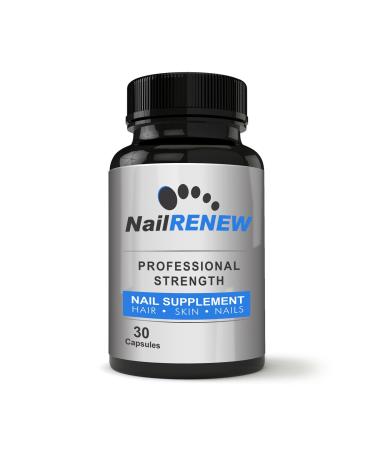 NailRENEW Daily Nail Supplement - Professional Strength Biotin/Vitamin Blend 30 Capsules