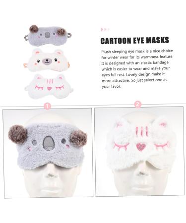 Beaupretty 6 Pcs Plush Eye Masks | Furry Cartoon Sleep Masks & Blackout Eye Covers for Adults | Travel Cotton Eye Patches - Buy Online on GoSupps.com