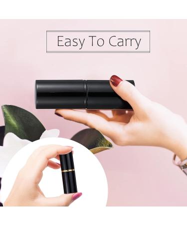 2 Piece Retractable Kabuki Brush Set for Makeup Application | Portable Angled Brushes with Cover for Foundation, Blush, Bronzer | Ideal for Travel | Suitable for Powder, Cream, and Liquid Cosmetics - Buy Online on GoSupps.com
