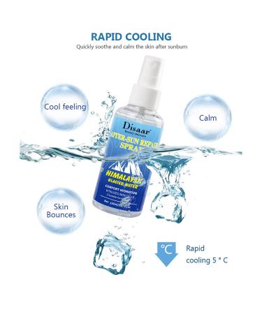 After Sun Repair Spray | Himalayan Glacier Water | Hydrating Moisturizer for Skin | 150ml/5.07oz - Buy Online on GoSupps.com