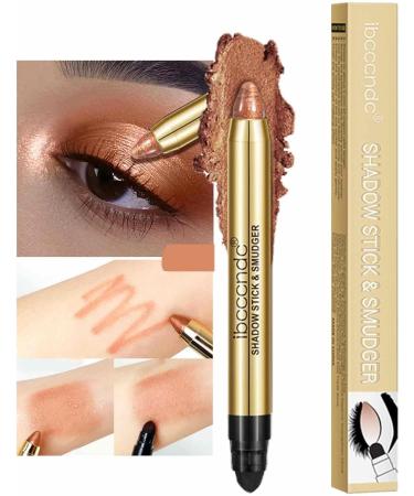 Glitter Eyeshadow | Waterproof Double Ends Eye Shadow Pencil Crayon - Long Lasting Shimmer Cream Eyeshadow Pencil Crayon for Favor 4# - Buy Online on GoSupps.com