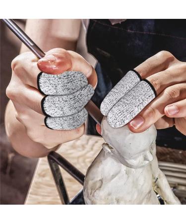 Operitacx 6 Pair Cut Resistant Finger Cots - Kitchen Cutting & Protective Sleeves for Safe Food Prep - Buy Online on GoSupps.com